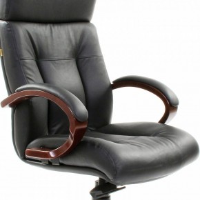 Кресло для руководителя Chairman 421 черный/орех темный, черный в Пойковском - poikovskii.ok-mebel.com | фото 6