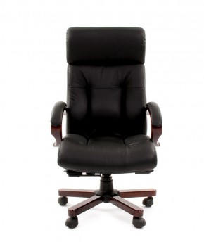 Кресло для руководителя CHAIRMAN  421 (Натуральная кожа) Черное в Пойковском - poikovskii.ok-mebel.com | фото 2