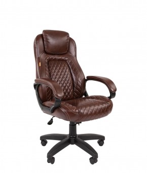 Кресло для руководителя  CHAIRMAN 432 (Экокожа коричневая) в Пойковском - poikovskii.ok-mebel.com | фото