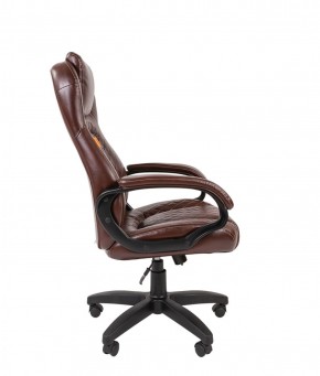 Кресло для руководителя  CHAIRMAN 432 (Экокожа коричневая) в Пойковском - poikovskii.ok-mebel.com | фото 3