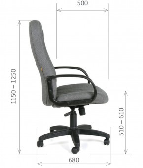 Кресло для руководителя  CHAIRMAN 685 СТ (ткань стандарт 10-356 черная) в Пойковском - poikovskii.ok-mebel.com | фото 6