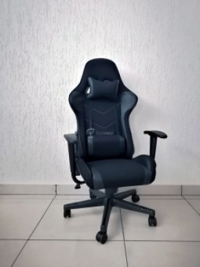 Кресло геймерское Barneo K-50 (черная сетка черные вставки) в Пойковском - poikovskii.ok-mebel.com | фото 1