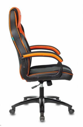 Кресло игровое Бюрократ VIKING 2 AERO ORANGE черный/оранжевый в Пойковском - poikovskii.ok-mebel.com | фото 3