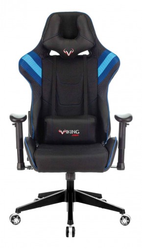 Кресло игровое Бюрократ VIKING 4 AERO BLUE черный/синий в Пойковском - poikovskii.ok-mebel.com | фото 3