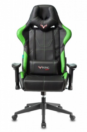 Кресло игровое Бюрократ VIKING 5 AERO LGREEN черный/салатовый в Пойковском - poikovskii.ok-mebel.com | фото 2