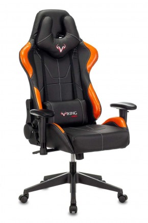 Кресло игровое Бюрократ VIKING 5 AERO ORANGE черный/оранжевый в Пойковском - poikovskii.ok-mebel.com | фото