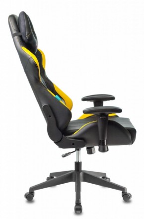 Кресло игровое Бюрократ VIKING 5 AERO YELLOW черный/желтый в Пойковском - poikovskii.ok-mebel.com | фото 2