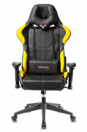 Кресло игровое Бюрократ VIKING 5 AERO YELLOW черный/желтый в Пойковском - poikovskii.ok-mebel.com | фото 3