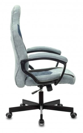 Кресло игровое Бюрократ VIKING 6 KNIGHT BL FABRIC синий в Пойковском - poikovskii.ok-mebel.com | фото 3