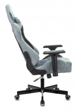 Кресло игровое Бюрократ VIKING 7 KNIGHT BL FABRIC синий в Пойковском - poikovskii.ok-mebel.com | фото 2