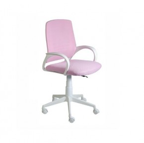 Кресло Ирис White сетка/ткань розовая в Пойковском - poikovskii.ok-mebel.com | фото