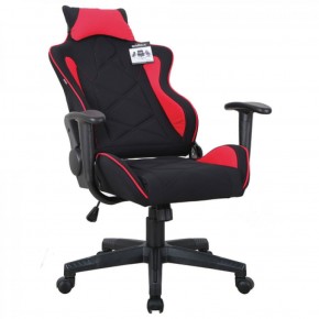 Кресло компьютерное BRABIX GT Racer GM-101 + подушка (ткань) черное/красное (531820) в Пойковском - poikovskii.ok-mebel.com | фото 4