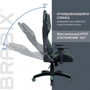 Кресло компьютерное BRABIX "GT Carbon GM-120" (черное/зеленое) 531929 в Пойковском - poikovskii.ok-mebel.com | фото 2