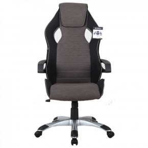 Кресло компьютерное BRABIX Techno GM-002 (ткань) черное/серое, вставки белые (531815) в Пойковском - poikovskii.ok-mebel.com | фото 3