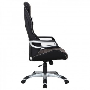 Кресло компьютерное BRABIX Techno GM-002 (ткань) черное/серое, вставки белые (531815) в Пойковском - poikovskii.ok-mebel.com | фото 4