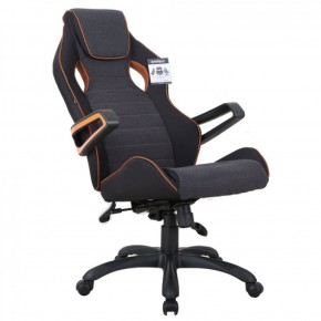 Кресло компьютерное BRABIX Techno Pro GM-003 (ткань черное/серое, вставки оранжевые) 531813 в Пойковском - poikovskii.ok-mebel.com | фото 8
