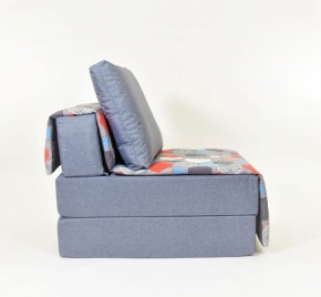 Кресло-кровать бескаркасное Харви (серый-геометрия слейт) в Пойковском - poikovskii.ok-mebel.com | фото 2