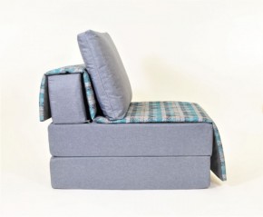 Кресло-кровать бескаркасное Харви (серый-квадро азур) в Пойковском - poikovskii.ok-mebel.com | фото 2
