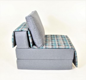 Кресло-кровать бескаркасное Харви (серый-квадро азур) в Пойковском - poikovskii.ok-mebel.com | фото 3