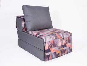 Кресло-кровать бескаркасное Харви (серый-сноу манго) в Пойковском - poikovskii.ok-mebel.com | фото 1
