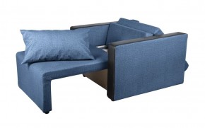 Кресло-кровать Милена с подлокотниками (синий) Велюр в Пойковском - poikovskii.ok-mebel.com | фото 2