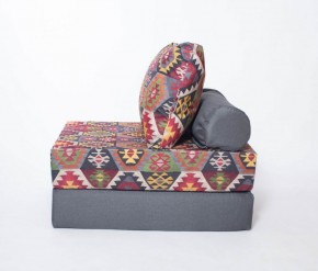 Кресло-кровать-пуф бескаркасное Прайм (мехико серый-графит) в Пойковском - poikovskii.ok-mebel.com | фото 1