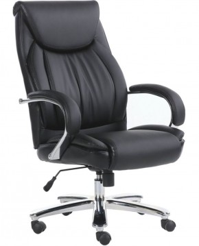 Кресло офисное BRABIX PREMIUM "Advance EX-575" (хром, экокожа, черное) 531825 в Пойковском - poikovskii.ok-mebel.com | фото
