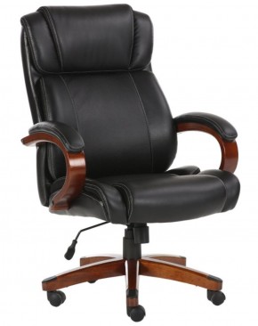 Кресло офисное BRABIX PREMIUM "Magnum EX-701" (дерево, рециклированная кожа, черное) 531827 в Пойковском - poikovskii.ok-mebel.com | фото 1