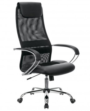 Кресло офисное BRABIX PREMIUM "Stalker EX-608 CH" (хром, ткань-сетка/кожзам, черное) 532091 в Пойковском - poikovskii.ok-mebel.com | фото 1