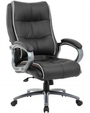 Кресло офисное BRABIX PREMIUM "Strong HD-009" (экокожа черная, ткань серая) 531945 в Пойковском - poikovskii.ok-mebel.com | фото 1