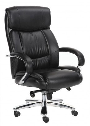 Кресло офисное BRABIX "Direct EX-580" (хром/рециклированная кожа/черное) 531824 в Пойковском - poikovskii.ok-mebel.com | фото 1