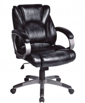 Кресло офисное BRABIX "Eldorado EX-504", экокожа, черное, 530874 в Пойковском - poikovskii.ok-mebel.com | фото 1