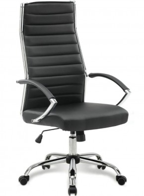 Кресло офисное BRABIX "Style EX-528", экокожа, хром, черное, 531947 в Пойковском - poikovskii.ok-mebel.com | фото