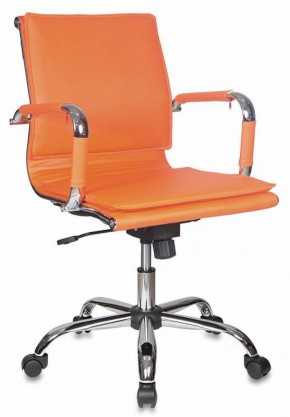 Кресло руководителя Бюрократ CH-993-LOW/ORANGE оранжевый в Пойковском - poikovskii.ok-mebel.com | фото