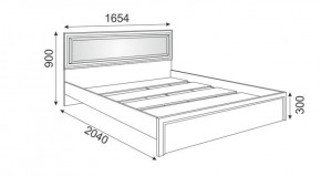 Кровать 1.6 Беатрис М09 с мягкой спинкой и настилом (Орех гепланкт) в Пойковском - poikovskii.ok-mebel.com | фото 2