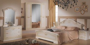 Кровать 2-х спальная 1600*2000, Ирина, изголовье ЛДСП (08.116) *без основания (дерево, беж) в Пойковском - poikovskii.ok-mebel.com | фото 2
