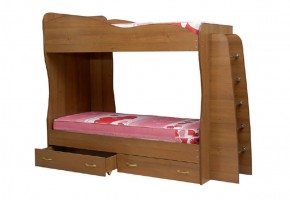 Кровать детская 2-х ярусная Юниор-1 (800*2000) ЛДСП в Пойковском - poikovskii.ok-mebel.com | фото
