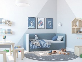 Кровать-диван Leonardo 160*70 (Голубой) + боковина в Пойковском - poikovskii.ok-mebel.com | фото 5