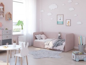 Кровать-диван Leonardo 160*70 (Розовый) + боковина в Пойковском - poikovskii.ok-mebel.com | фото 5