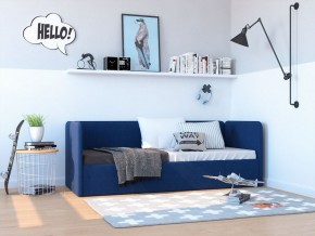 Кровать-диван Leonardo 160*70 (Синий) + боковина в Пойковском - poikovskii.ok-mebel.com | фото 5