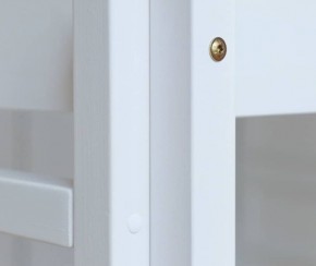 Кровать-домик двухъярусная 80*160 Белый в Пойковском - poikovskii.ok-mebel.com | фото 3