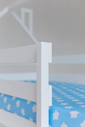 Кровать двухъярусная без крыши 80*190 Белый в Пойковском - poikovskii.ok-mebel.com | фото 3