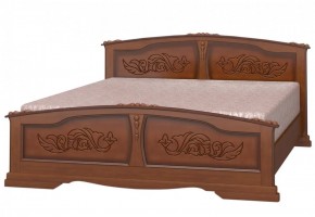 ЕЛЕНА Кровать из массива 1800 (Орех) в Пойковском - poikovskii.ok-mebel.com | фото 1