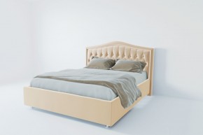 Кровать Калининград с ПМ 800 (экокожа бежевая) в Пойковском - poikovskii.ok-mebel.com | фото 2