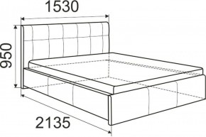 Кровать Изабелла с латами Newtone light beige 1400x2000 в Пойковском - poikovskii.ok-mebel.com | фото