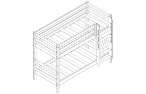 Кровать низкая с прямой лестницей Соня (Вариант 11) в Пойковском - poikovskii.ok-mebel.com | фото 3