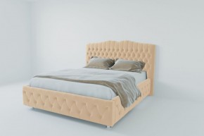 Кровать Нягань с ПМ 900 (экокожа бежевая) в Пойковском - poikovskii.ok-mebel.com | фото