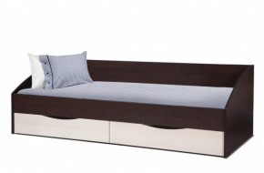 Кровать одинарная "Фея - 3" симметричная New (2000Х900) венге/вудлайн кремовый в Пойковском - poikovskii.ok-mebel.com | фото