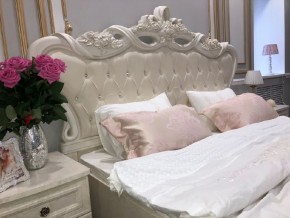Кровать с мягким изголовьем Афина 1600 (крем корень) в Пойковском - poikovskii.ok-mebel.com | фото 3