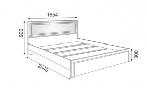 Кровать 1.6 Беатрис М09 с мягкой спинкой и настилом (дуб млечный) в Пойковском - poikovskii.ok-mebel.com | фото 2
